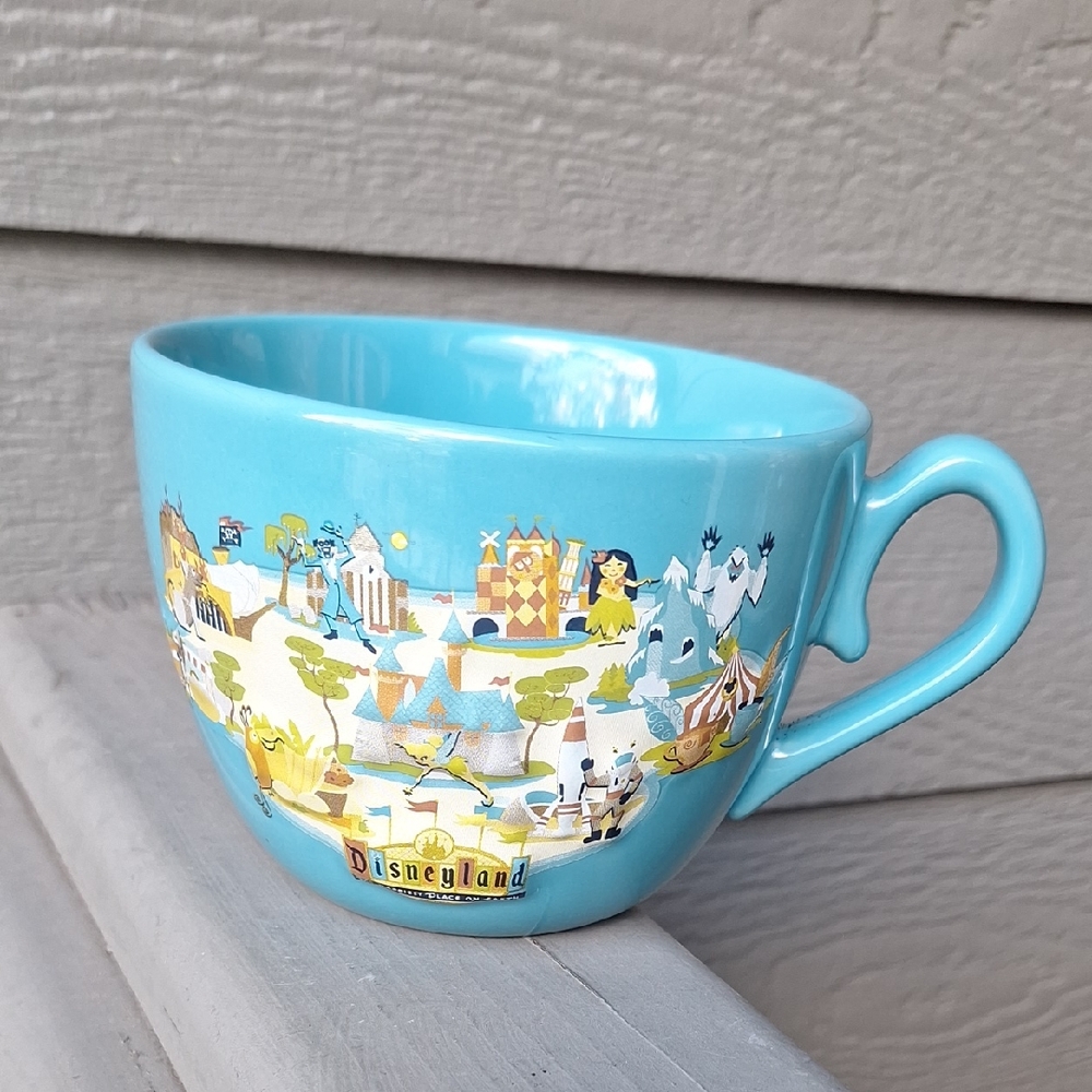 Disneyland 50th Anniversary 3D Turquoise Mug Collectible Colorful
